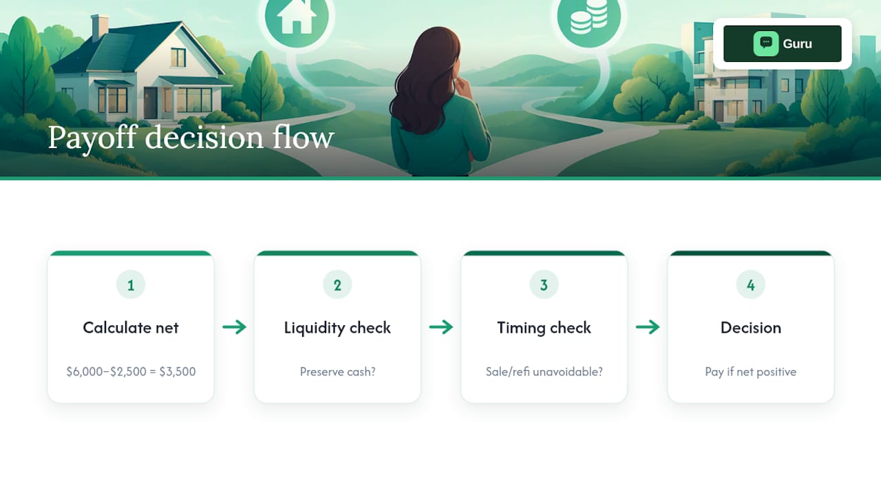 Early payoff savings and decision factors